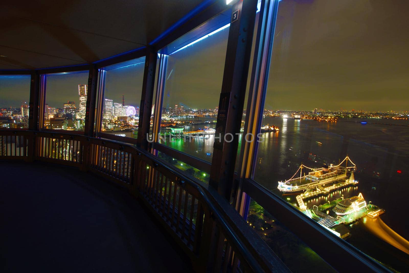 Night view from Yokohama Marine Tower. Shooting Location: Yokohama-city kanagawa prefecture