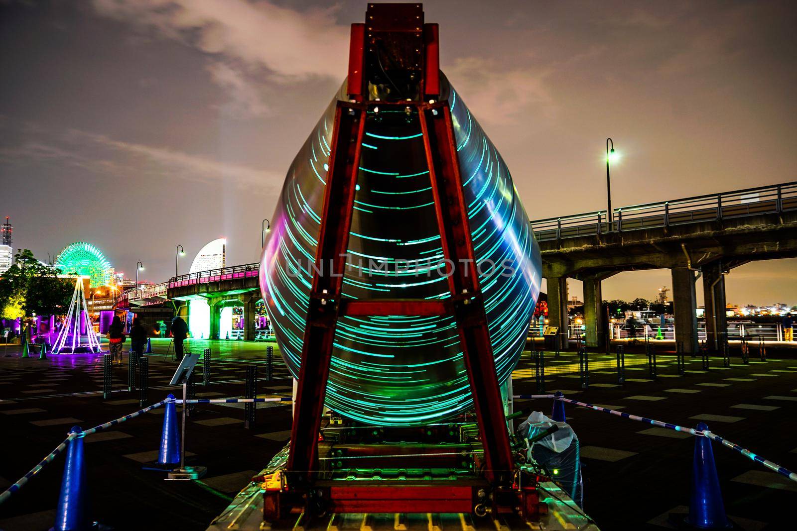 Illumination vehicle. Shooting Location: Yokohama-city kanagawa prefecture