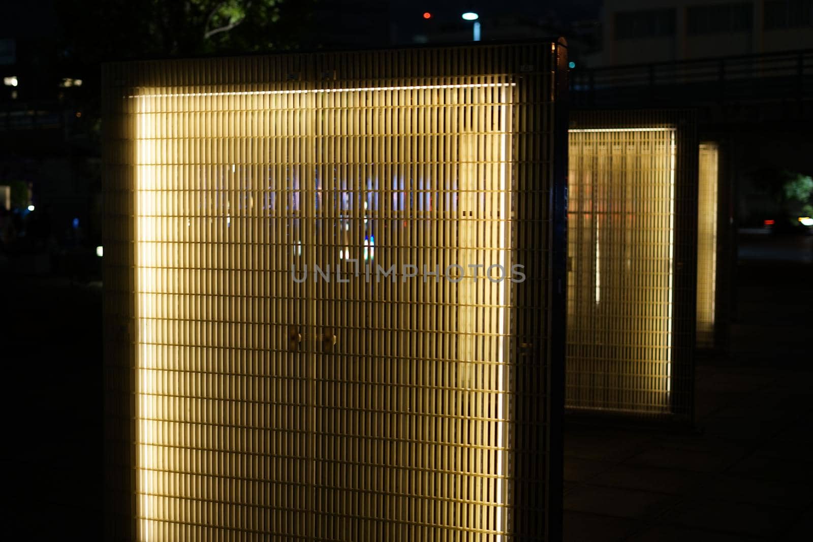 Image of christmas illumination (background material). Shooting Location: Yokohama-city kanagawa prefecture