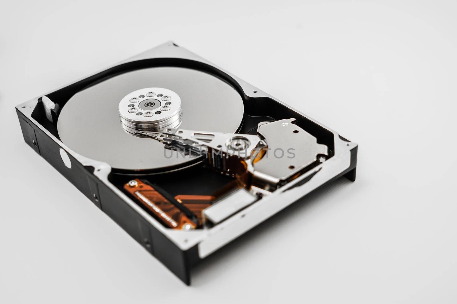 Image of disassembled hard disk drive. Shooting Location: Yokohama-city kanagawa prefecture