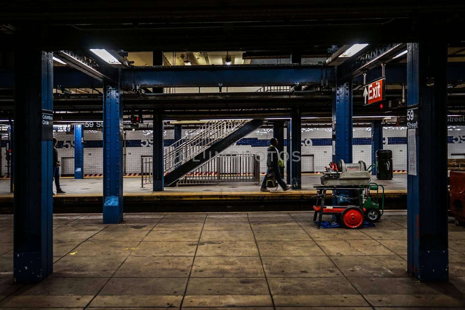 New York Subway Image. Shooting Location: New York, Manhattan