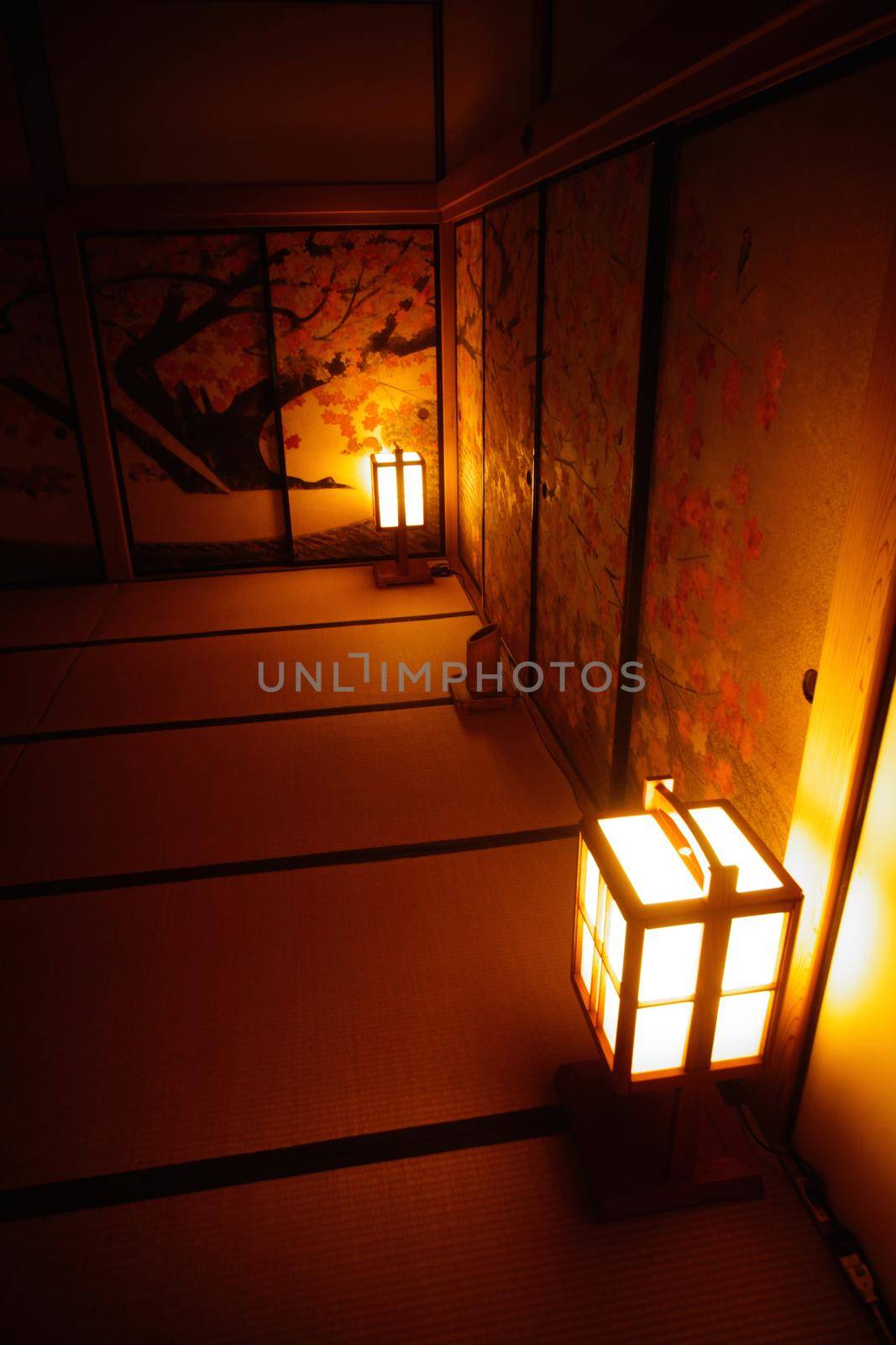 Japanese-style room. Shooting Location: Kamakura City, Kanagawa Prefecture