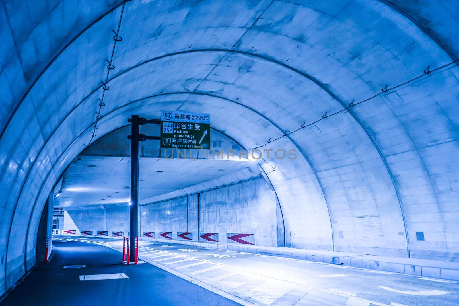 Tunnel image. Shooting Location: Yokohama-city kanagawa prefecture