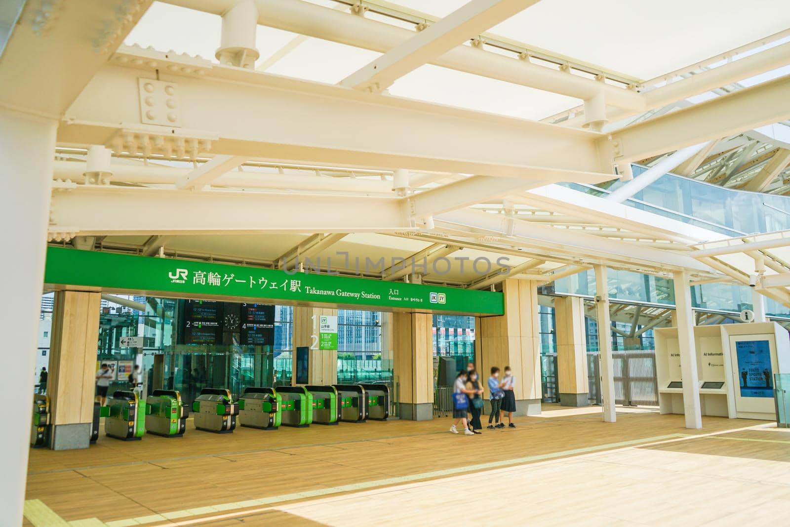 Image of Takanawa Gateway Station. Shooting Location: Tokyo metropolitan area