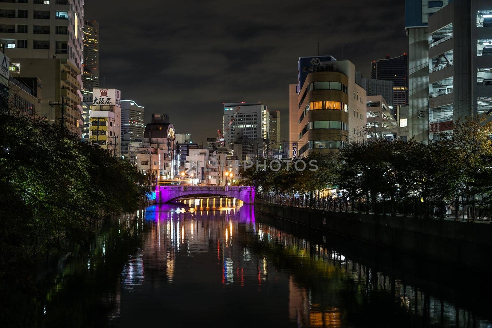 Ookigawa Light Up and Yokohama Cityscape. Shooting Location: Yokohama-city kanagawa prefecture