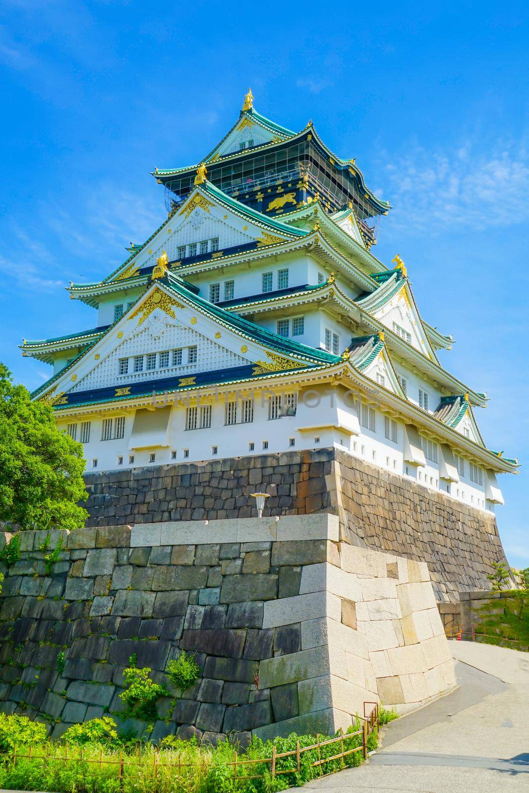 Image of Osaka Castle. Shooting Location: Osaka Prefecture