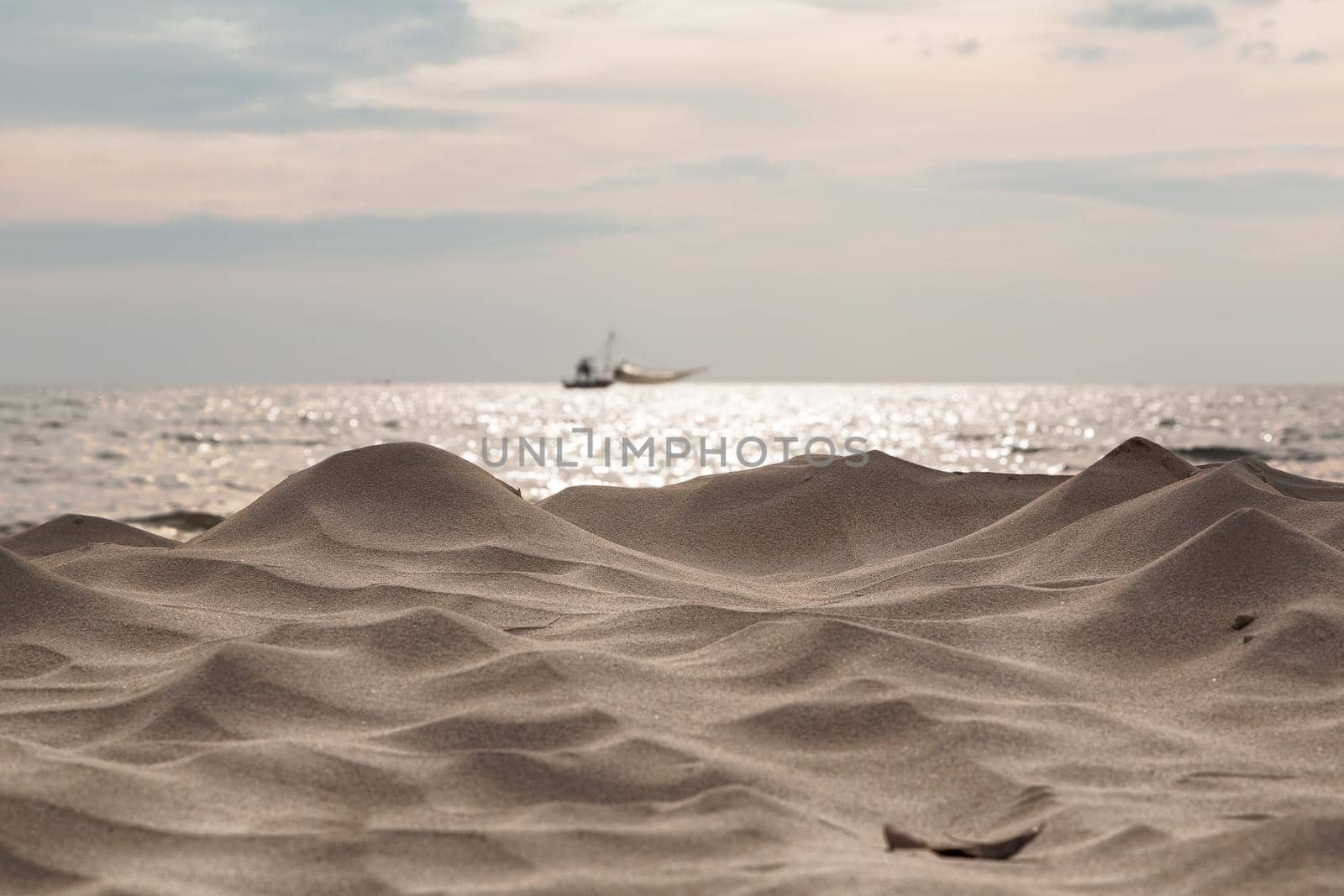 Waves white sand on the sea by Alekstark