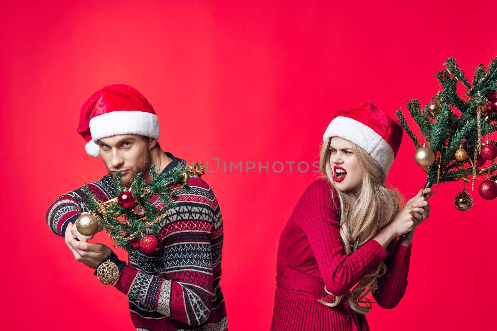 man and woman holiday christmas emotions romance by SHOTPRIME
