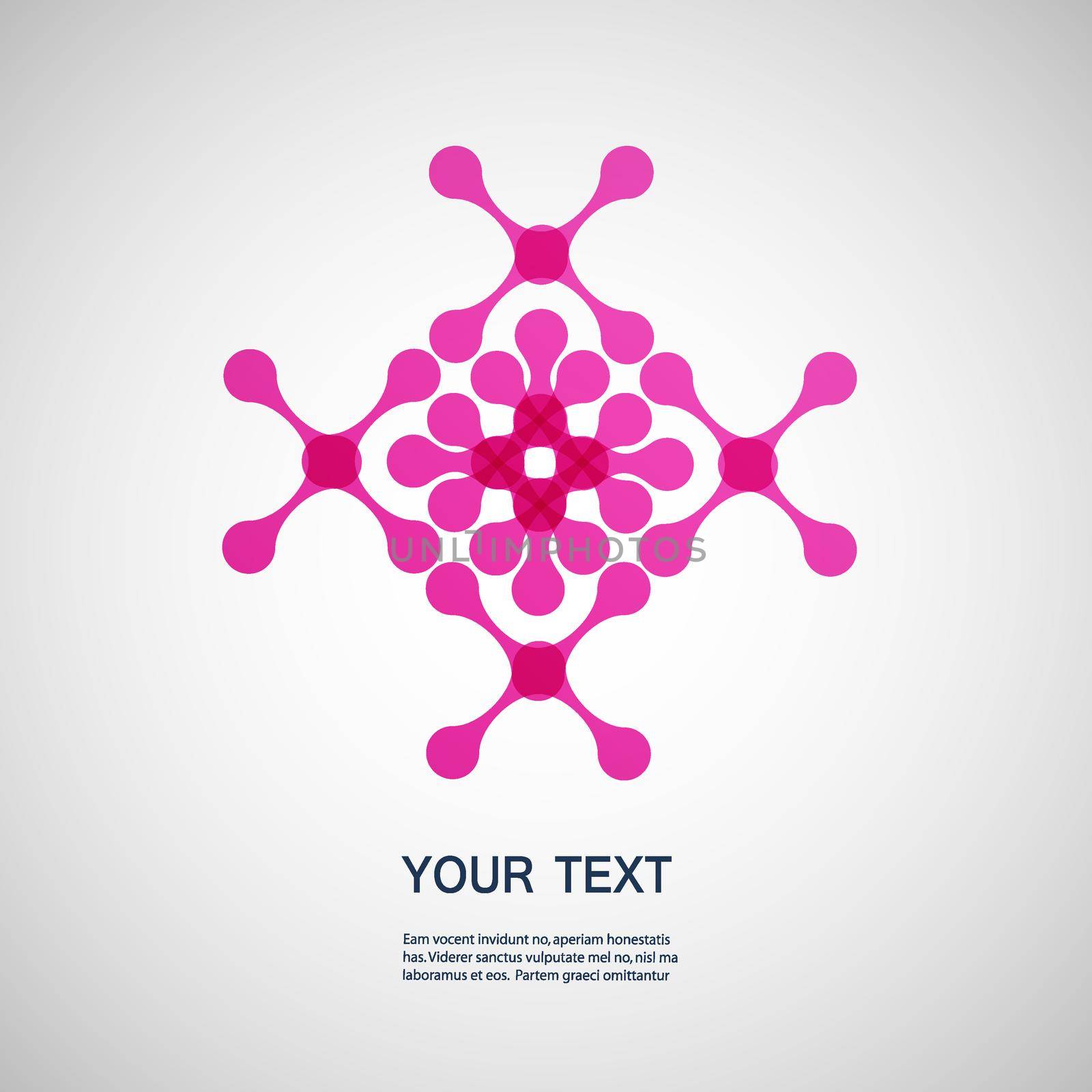 Vector creative technology and molecule icon eps10  by Haisonok