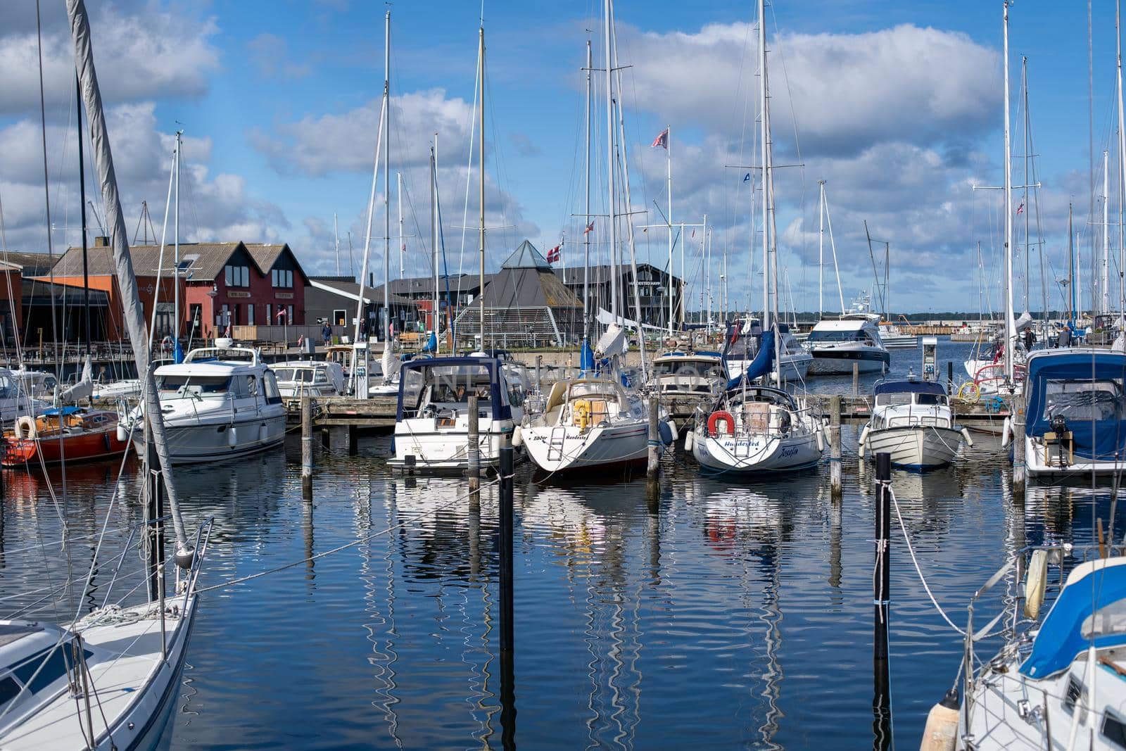 Sailboat Harbour in Hundested, Denmark by oliverfoerstner