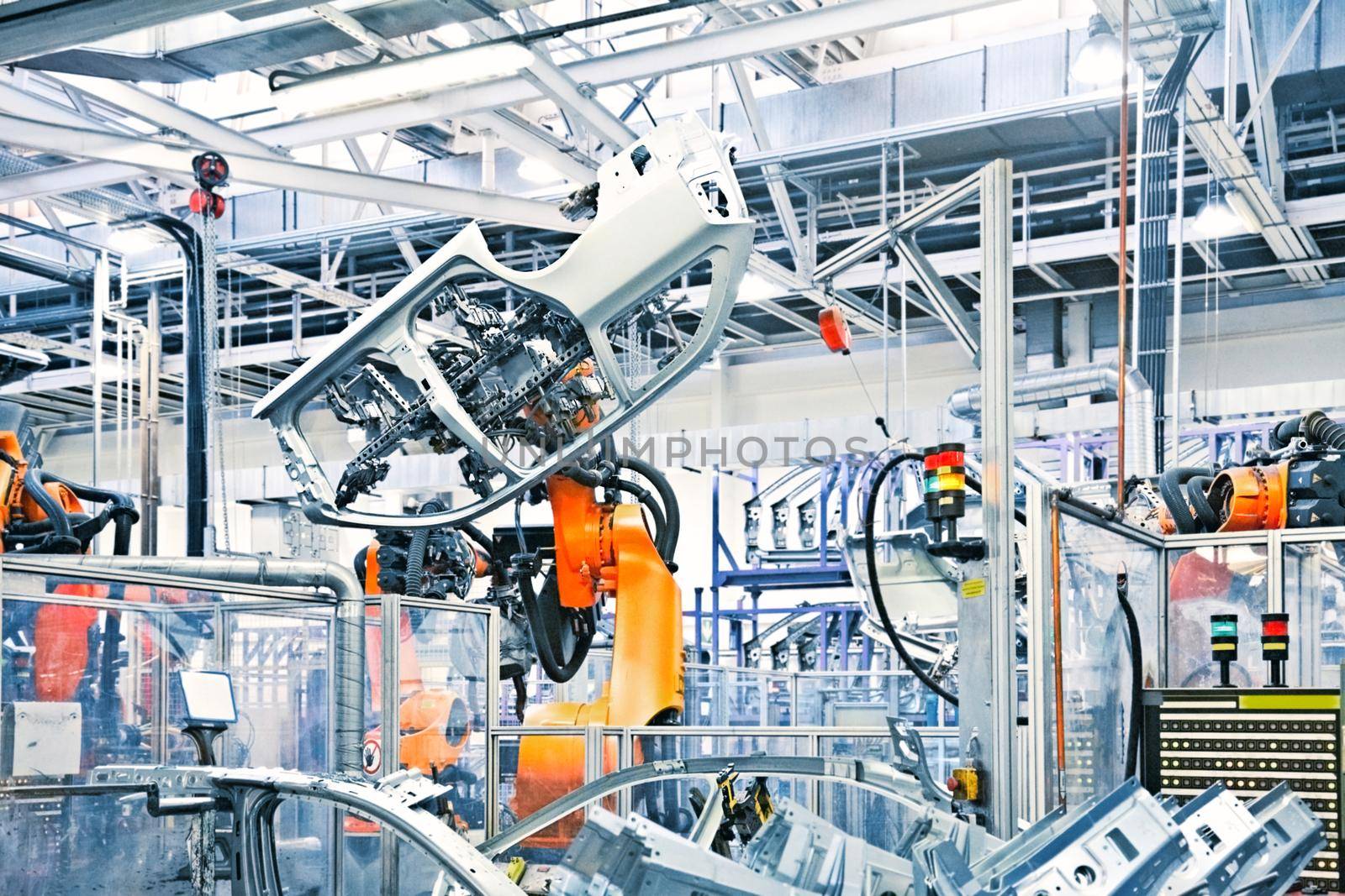 robots in a car factory by zhu_zhu
