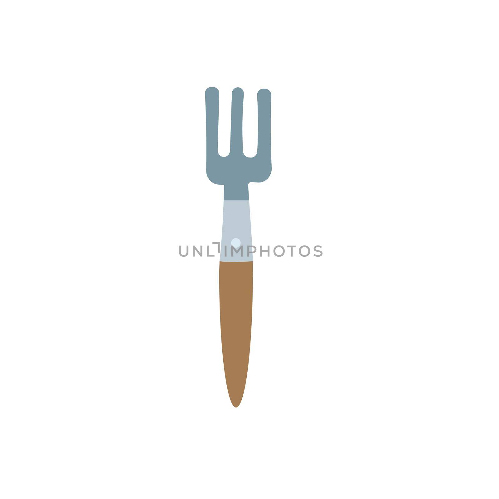 Garden tool vector illustration on white background. Equipment for gardening - simple hand drawn style