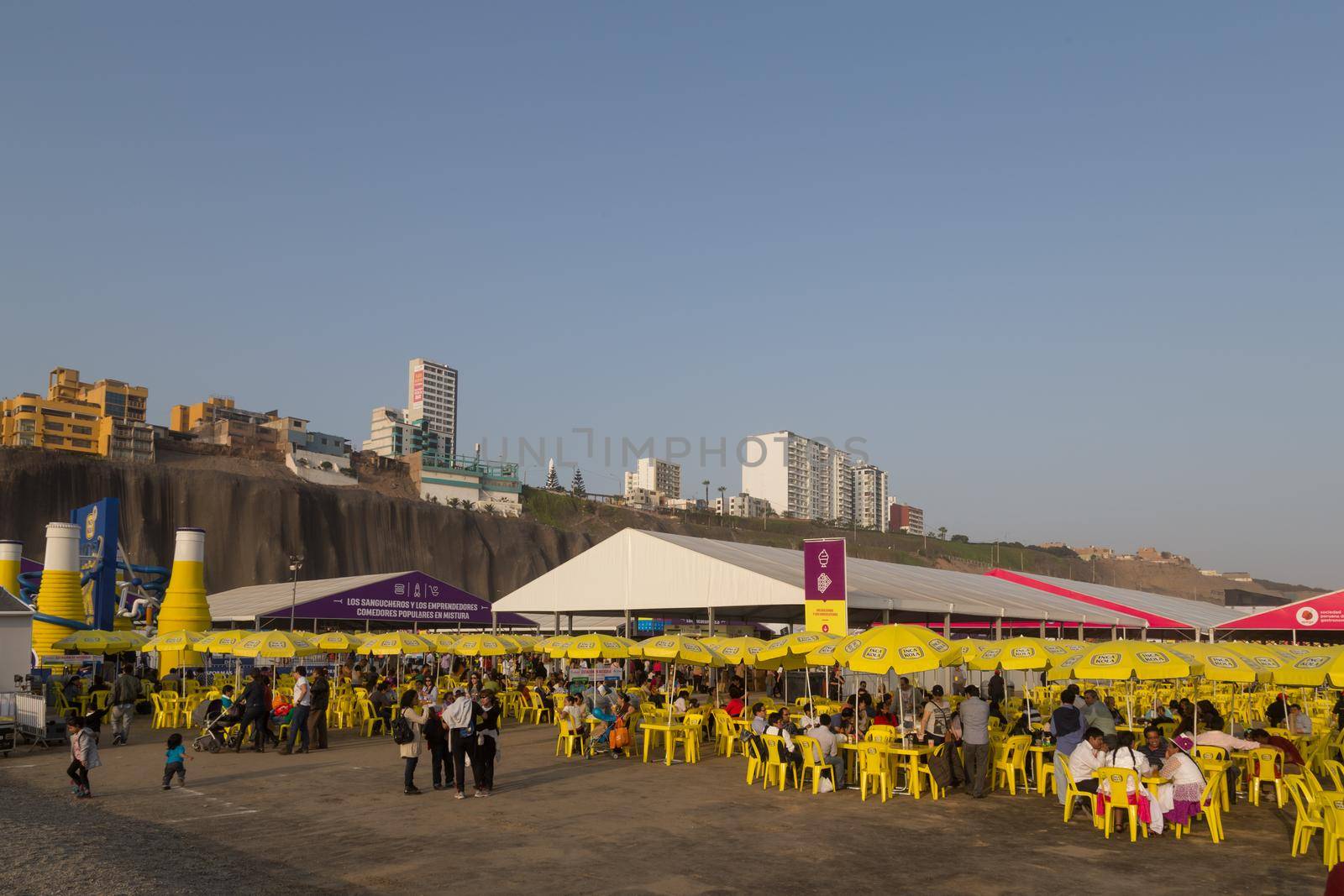 Lima, Peru - September 4, 2015: People visiting the annual Mistura Food Festival