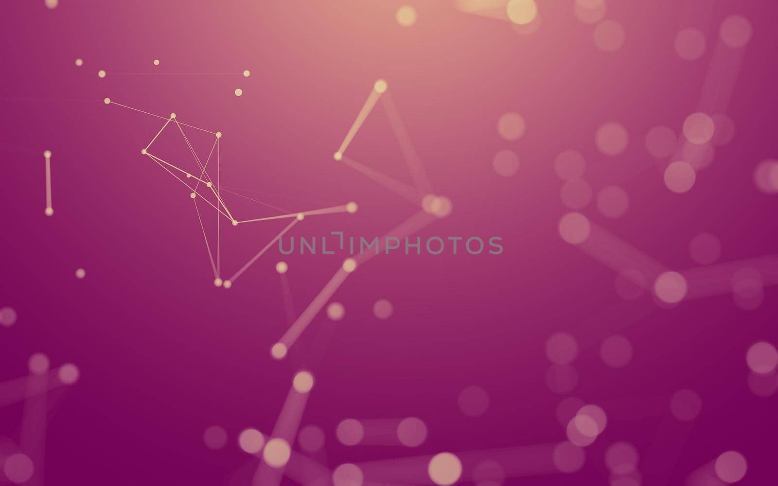 Abstract background. Molecules technology with polygonal shapes, connecting dots and lines. Connection structure. Big data visualization.  by teerawit