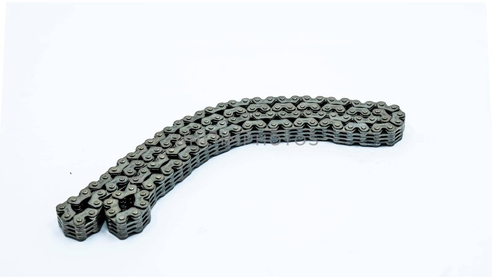 cam chain for 4-stroke valve engine for motorcycles. High quality photo