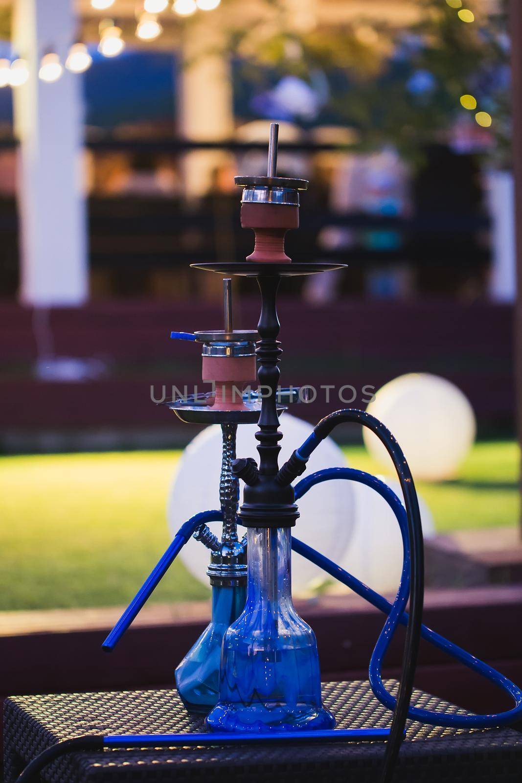 Hookah on the street. Have a nice time with friends.