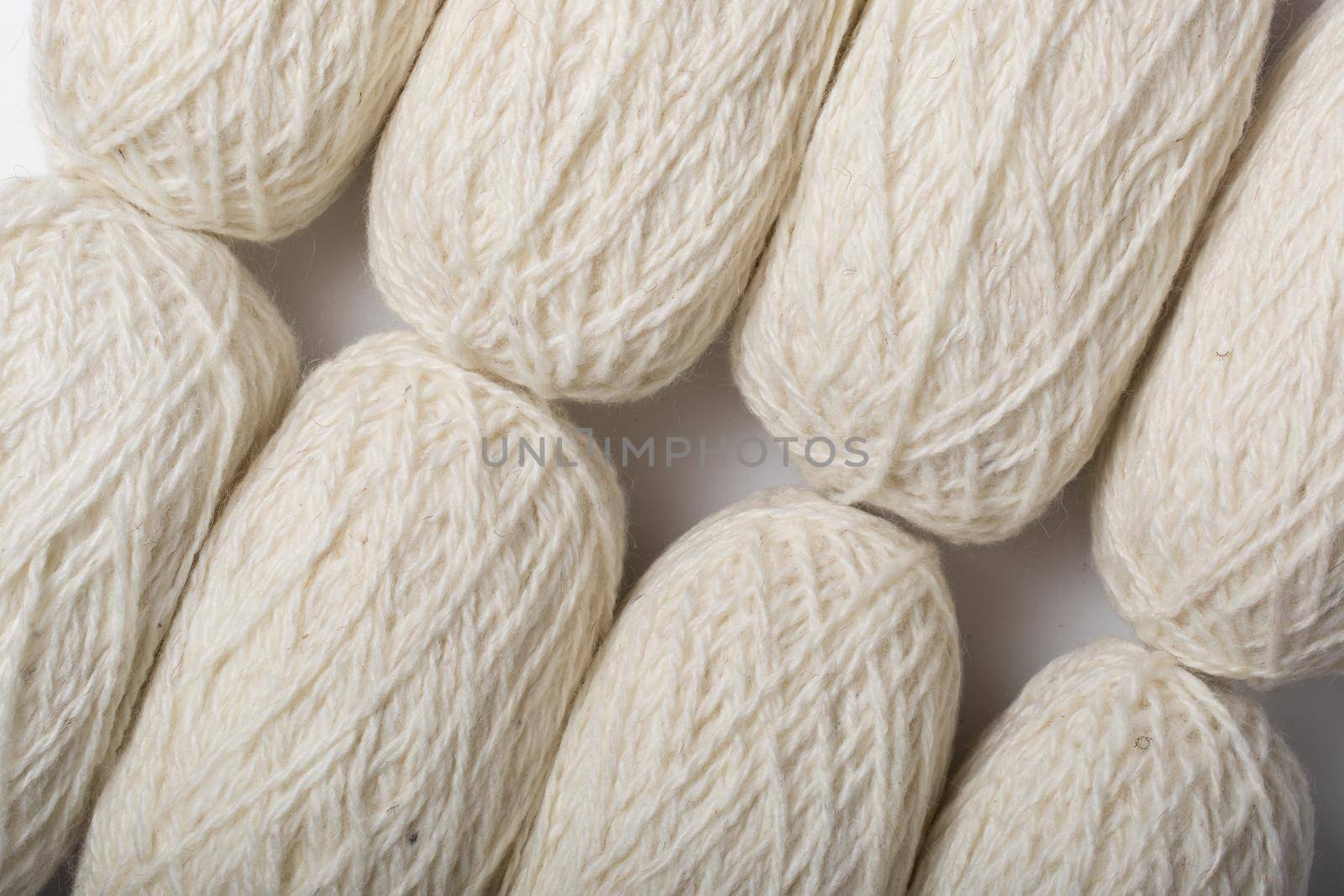 background white yarn by StudioPeace
