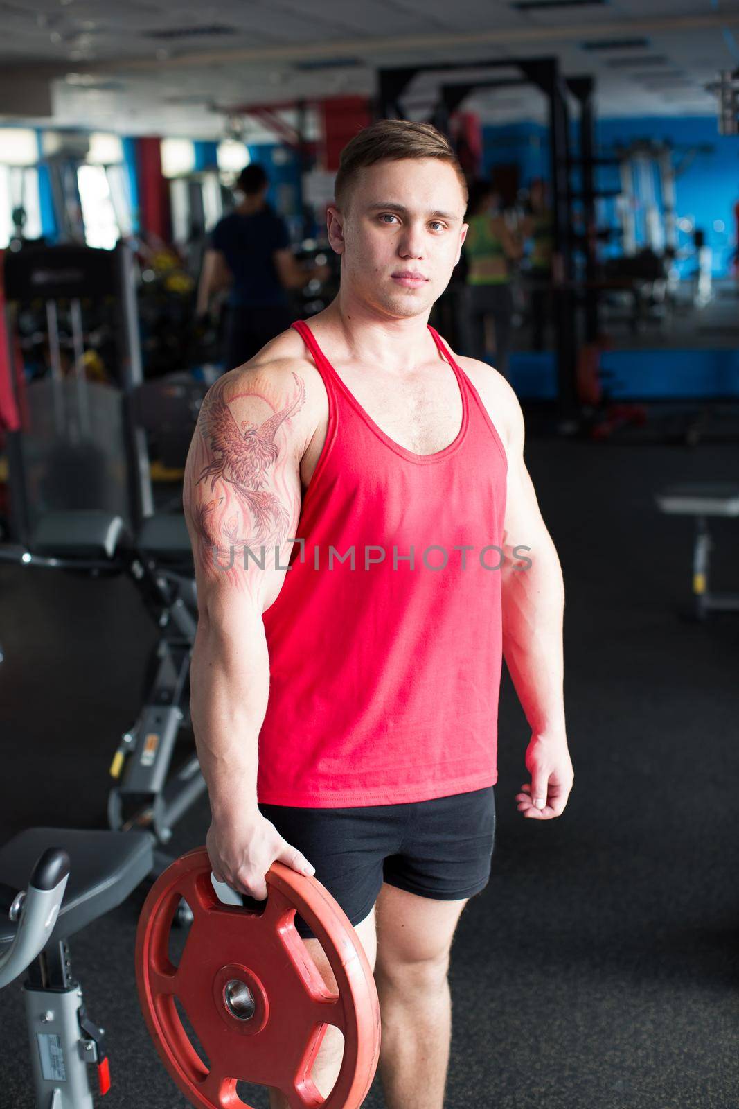 portrait of a man in the gym. by StudioPeace