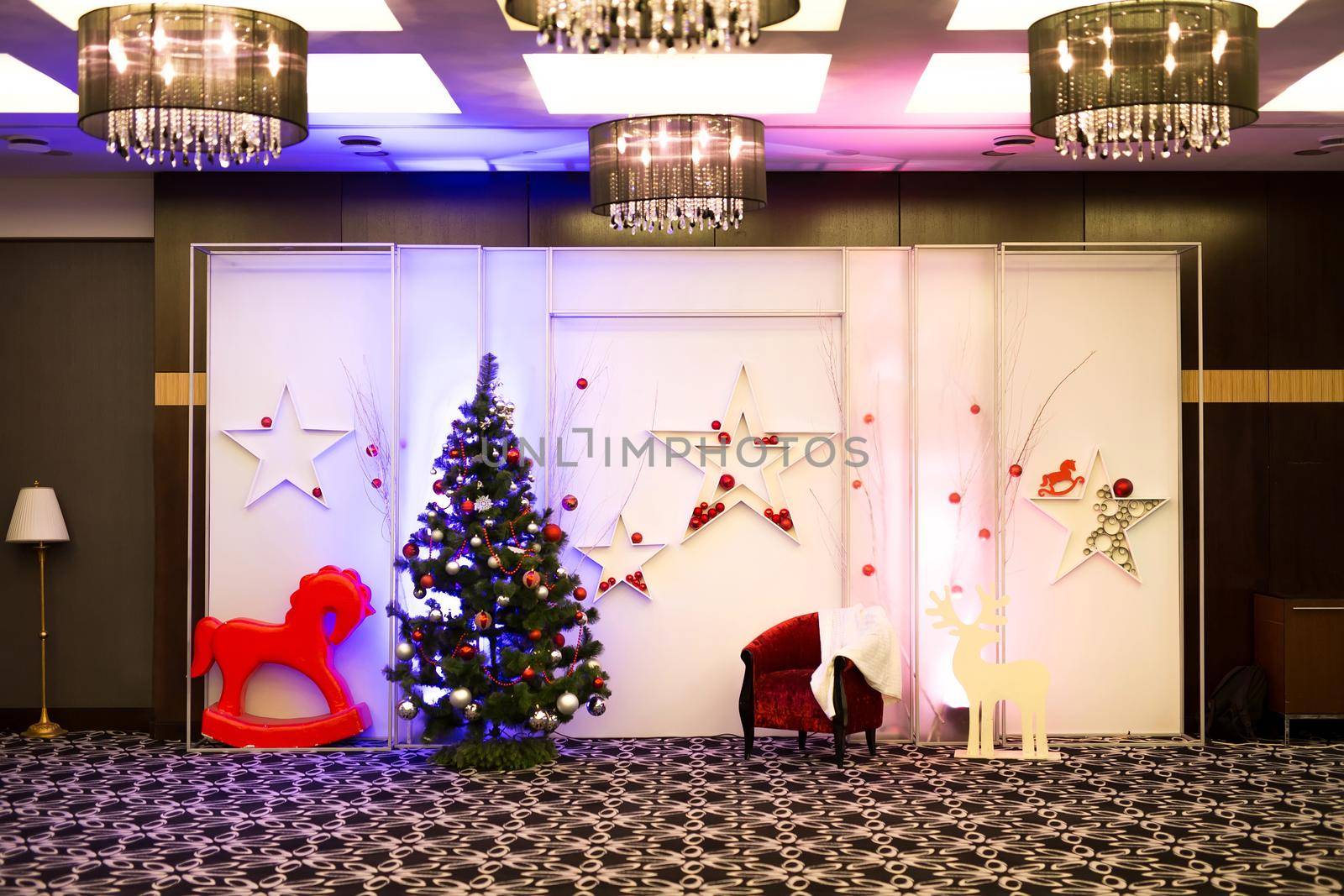 New Year's decor, a photo zone in a restaurant on New Year's Eve by StudioPeace
