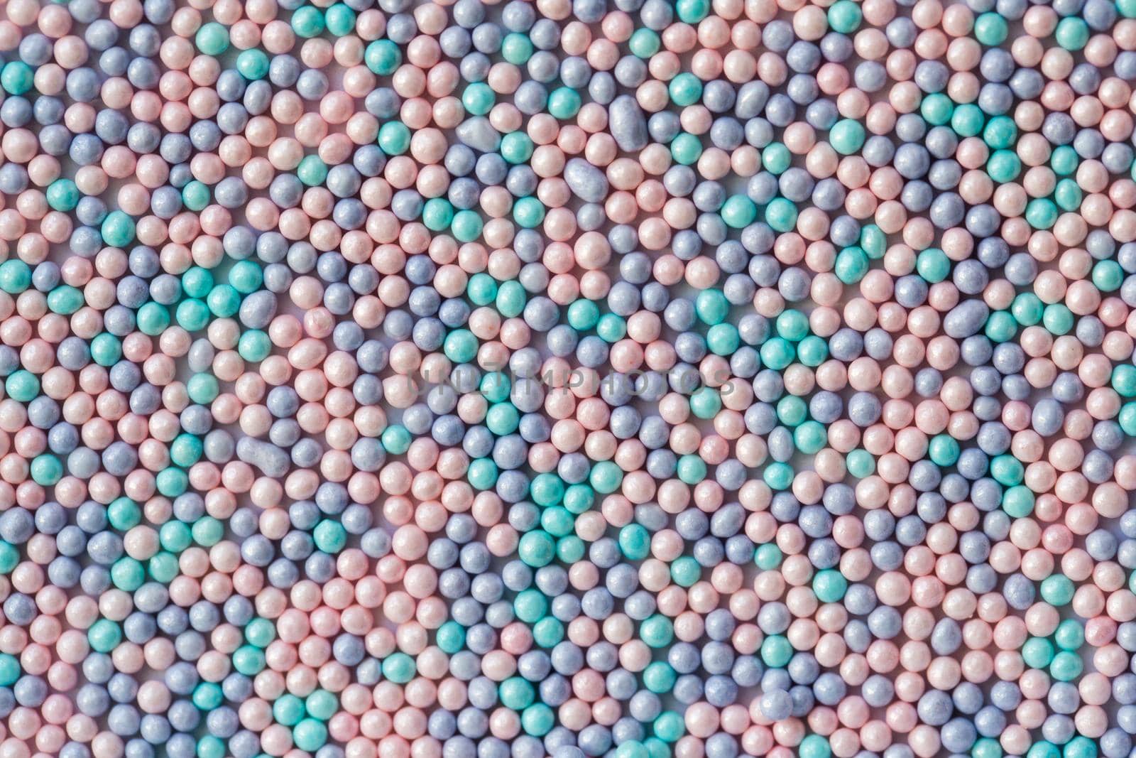 Sugar sprinkle dots, decoration for confectionery. High magnification macro by StudioPeace