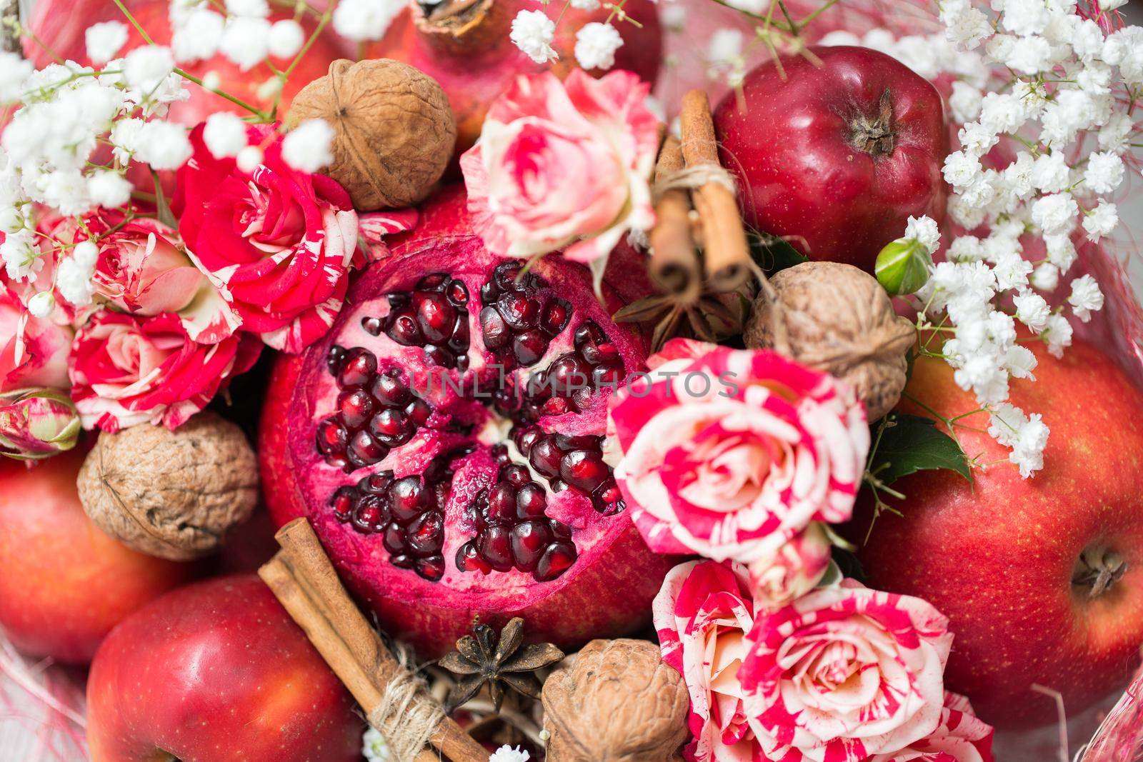 The original unusual edible bouquet of vegetables and fruits