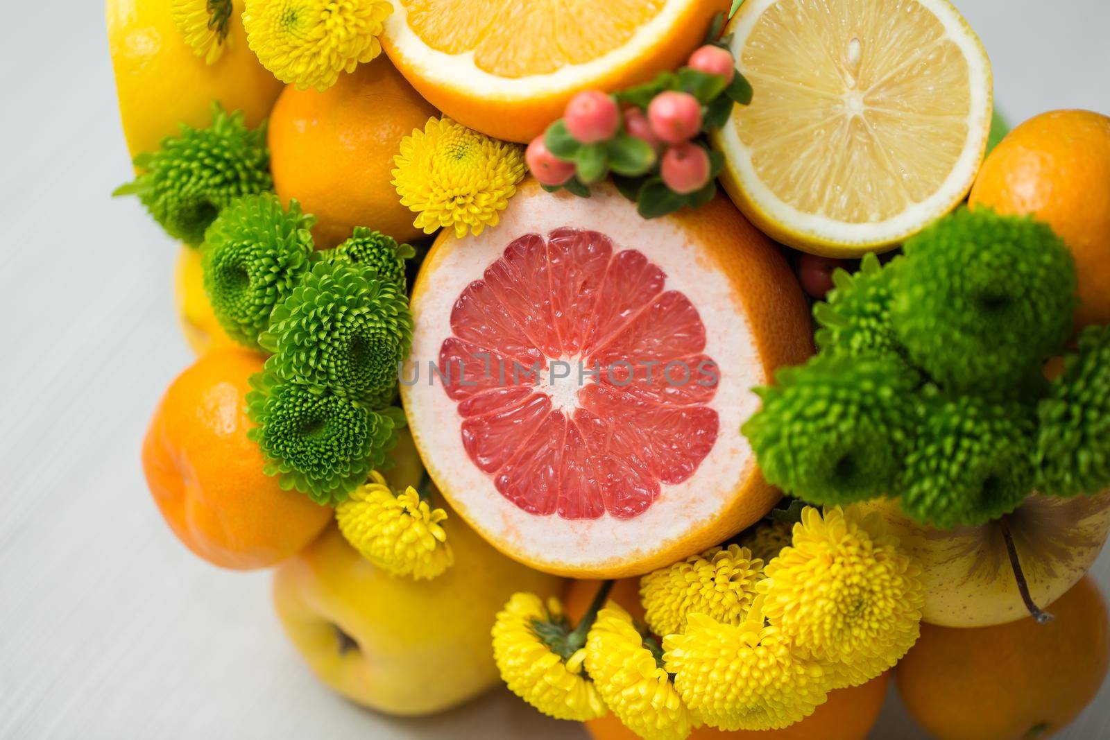 The original unusual edible bouquet of vegetables and fruits