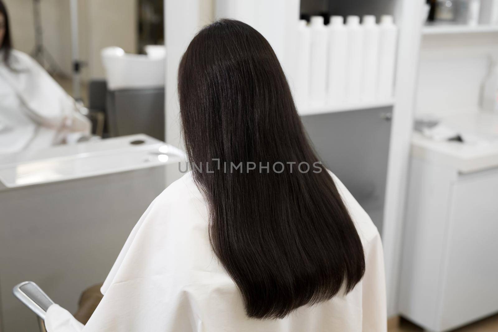 Strong, shiny and healthy long brunette hair. by StudioPeace