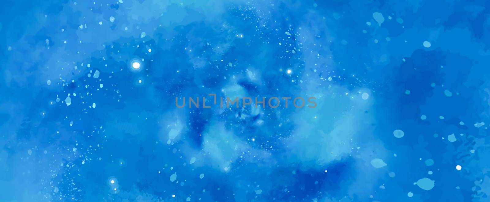 Starry blue background with optical spiral and futuristic design by Perseomedusa