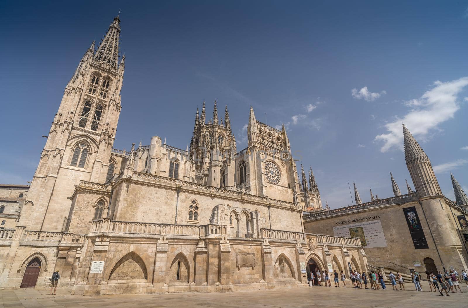 The Cathedral of Saint Mary in Burgos in Castilla y Leon, Spain.