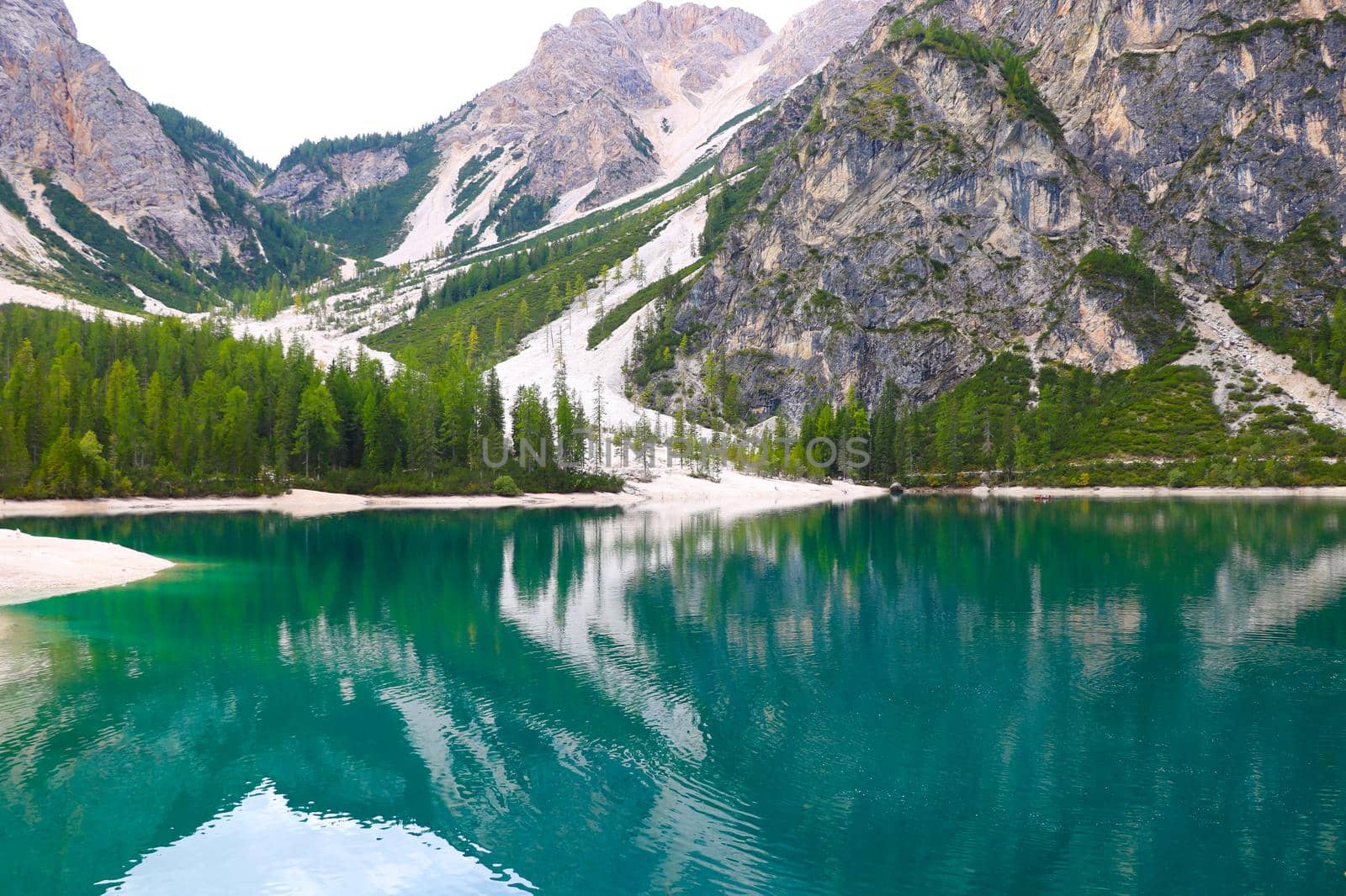 Lake Lago di Braies in Dolomiti Mountains, Italy. by kip02kas