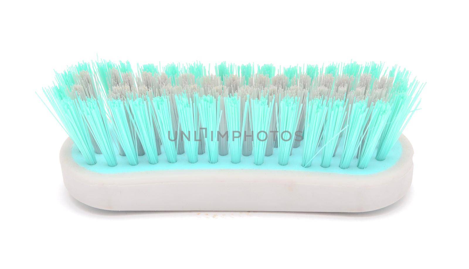 Brush for cleaning isolated on white background by andre_dechapelle