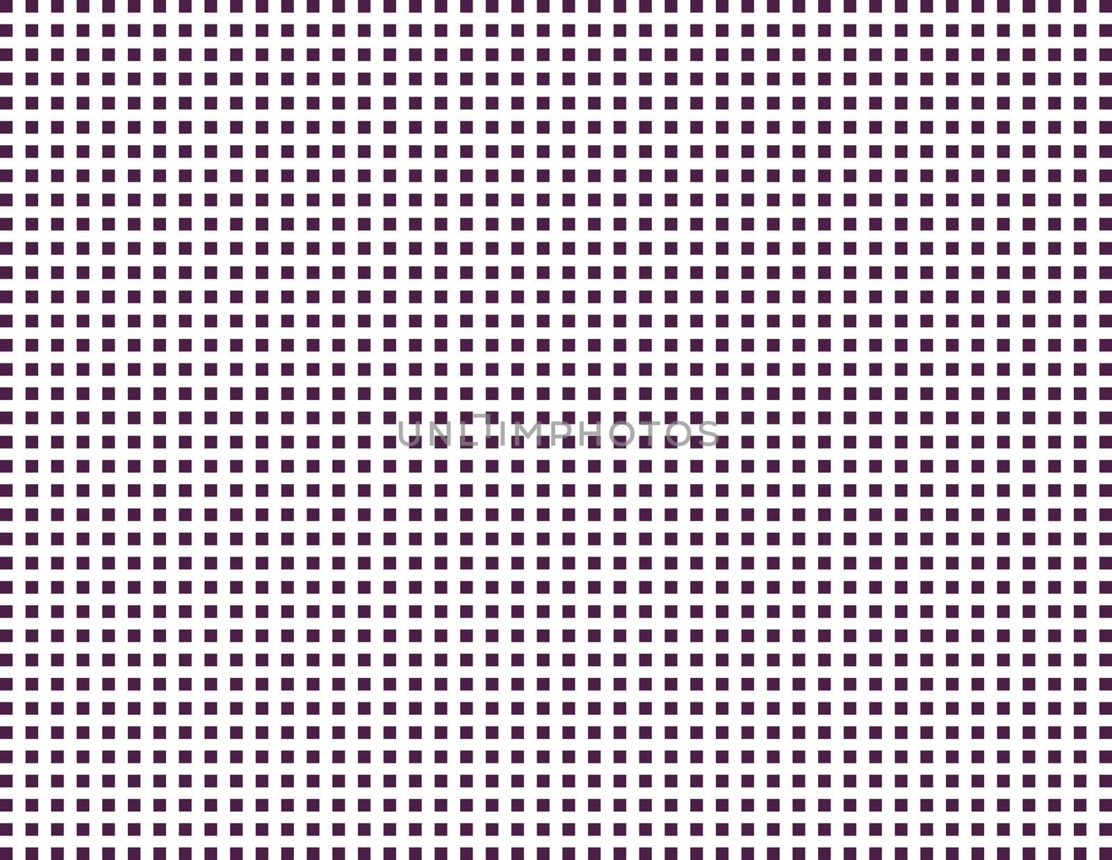 The white background consists of a large number of small purple squares
