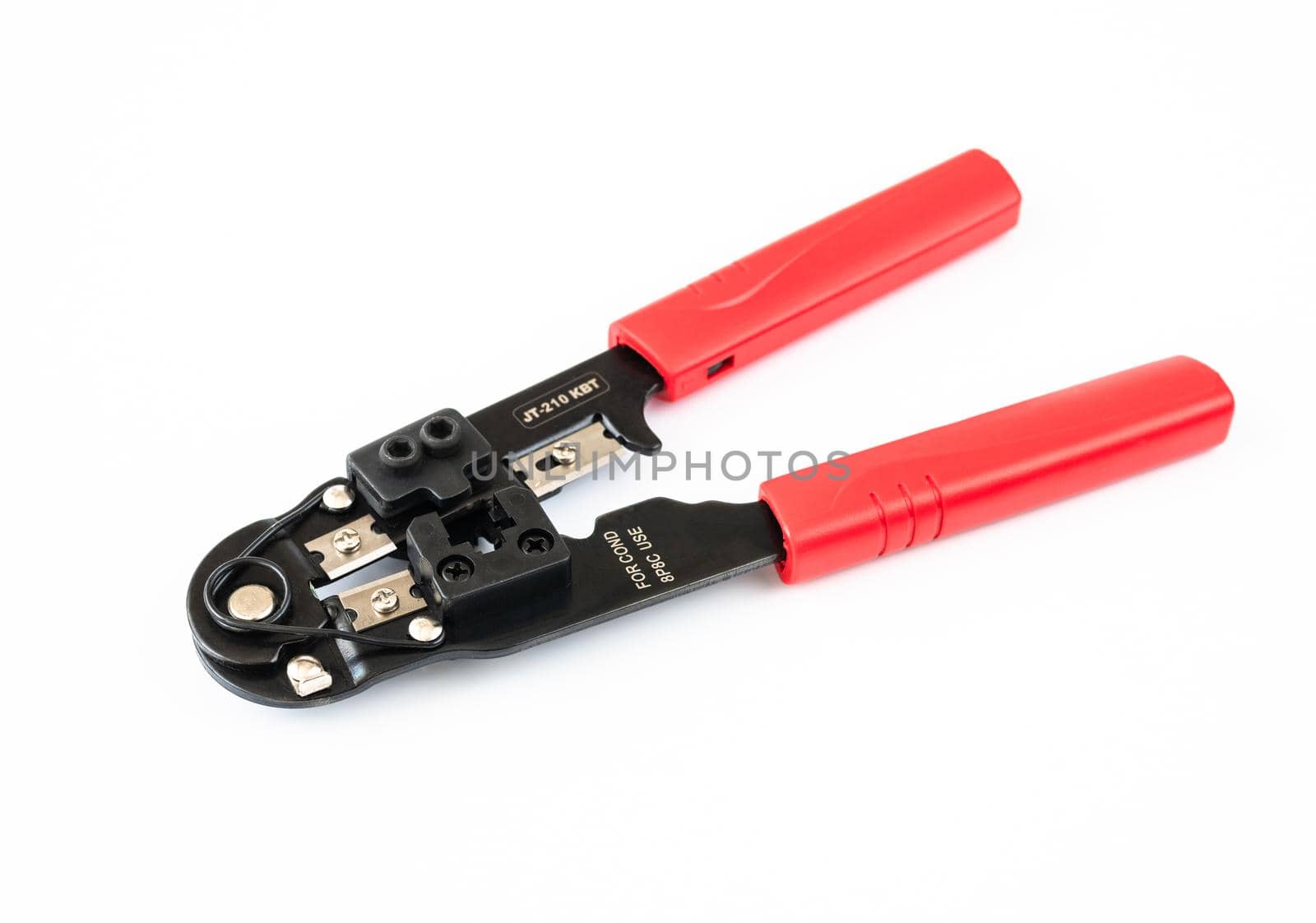 Crimping pliers for connectors, internet cables and wires