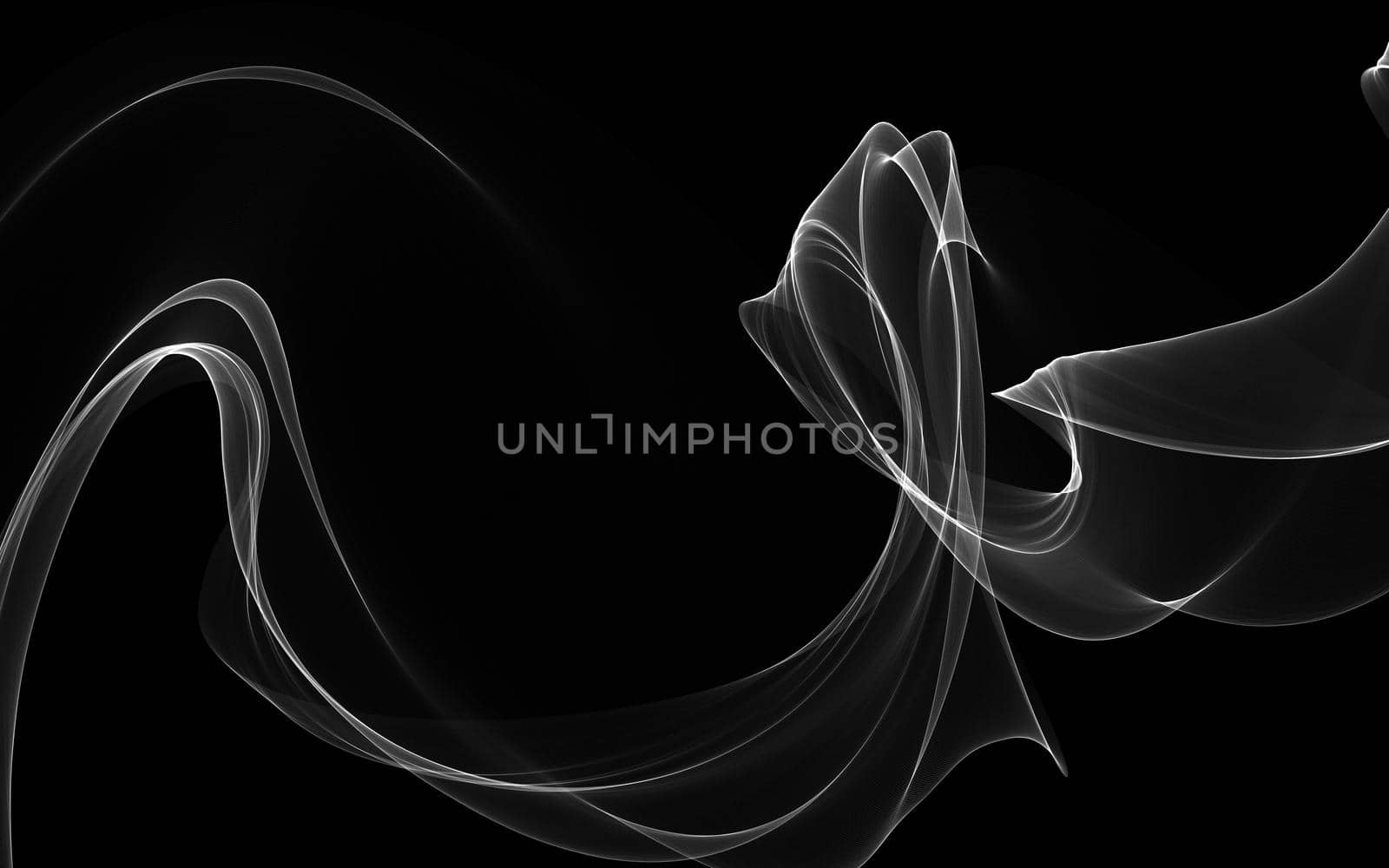 Dark abstract background with a glowing abstract waves by teerawit