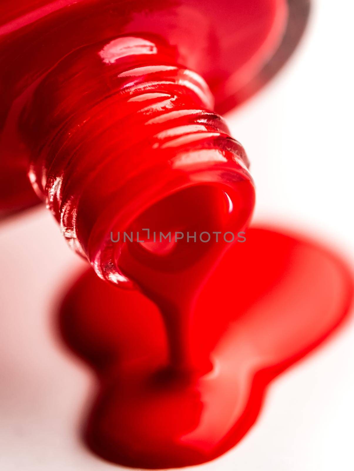 Pouring nail polish from bottle by GekaSkr