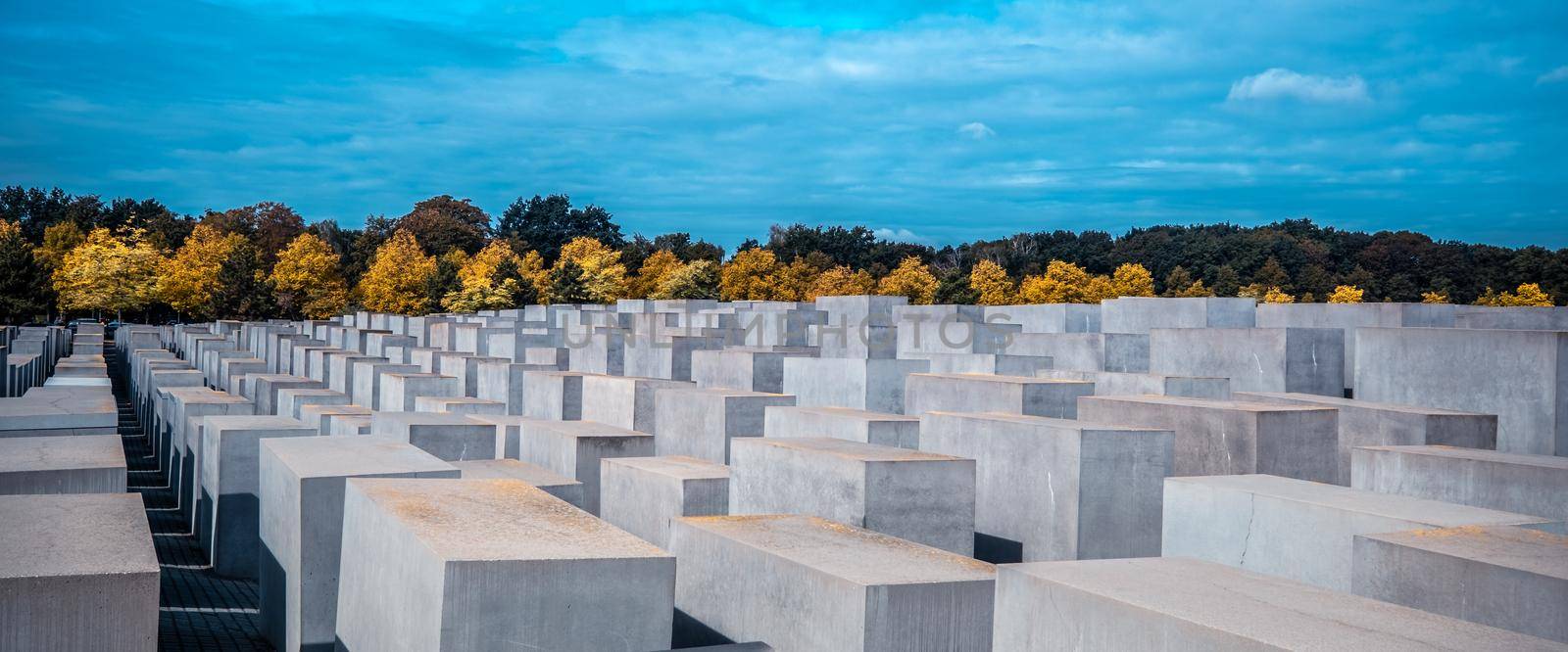 Berlin, Germany - 20 September 2019: Memorial to the Murdered Jews of Europe in Berlin, Germany