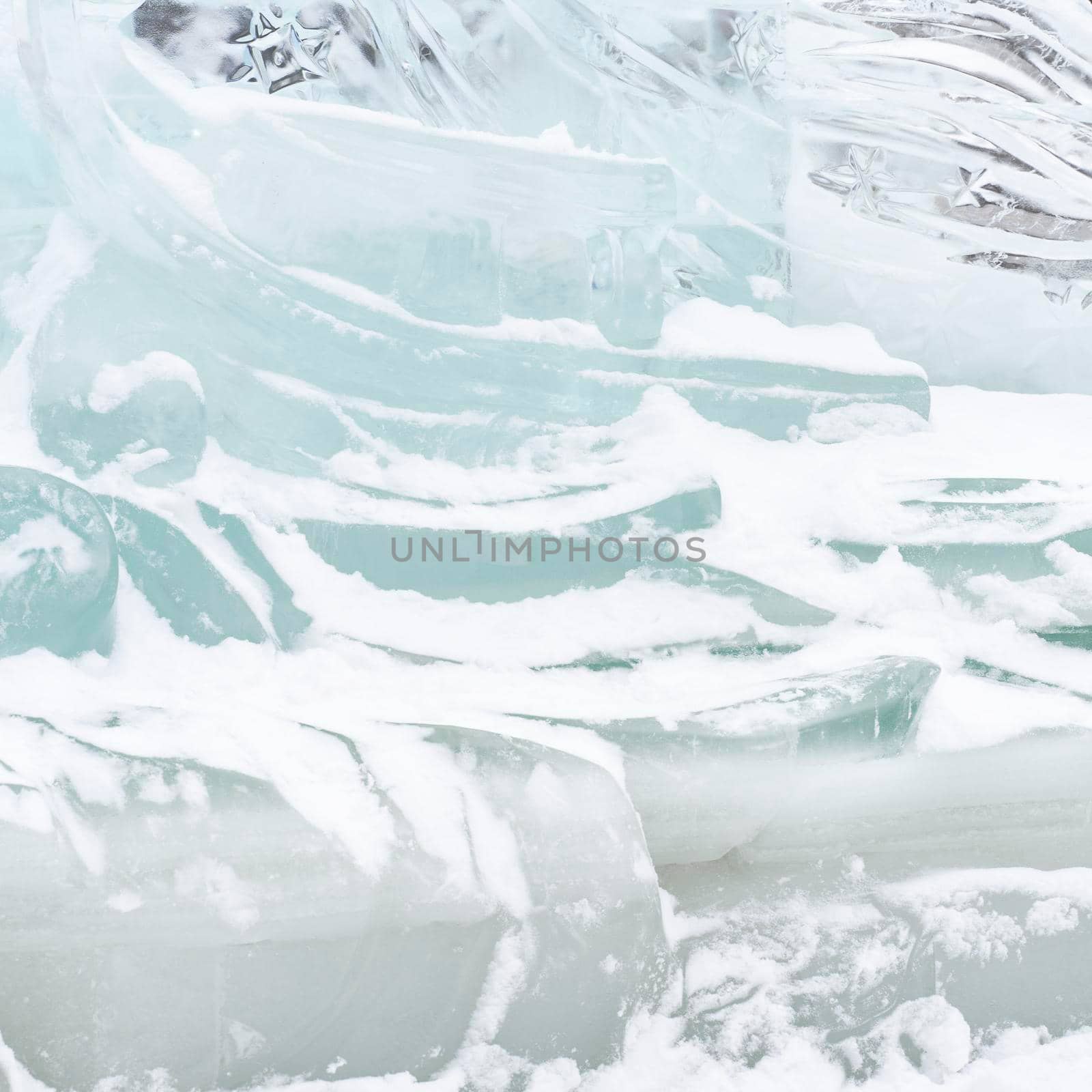 Ice texture background. Textured cold frosty surface of ice by Lena_Ogurtsova