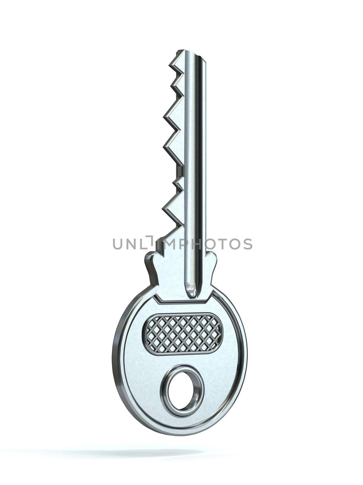 Single metal key 3D by djmilic