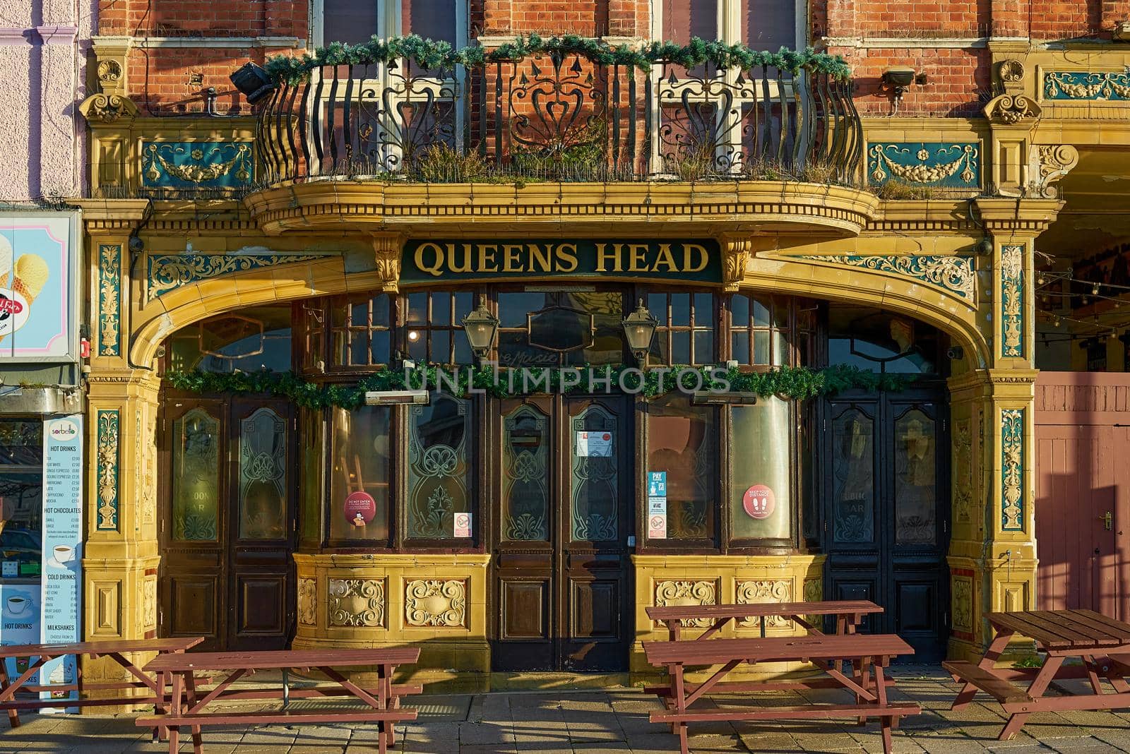 Ramsgate, United Kingdom - February 7, 2022: The Queens Head Pub by ChrisWestPhoto