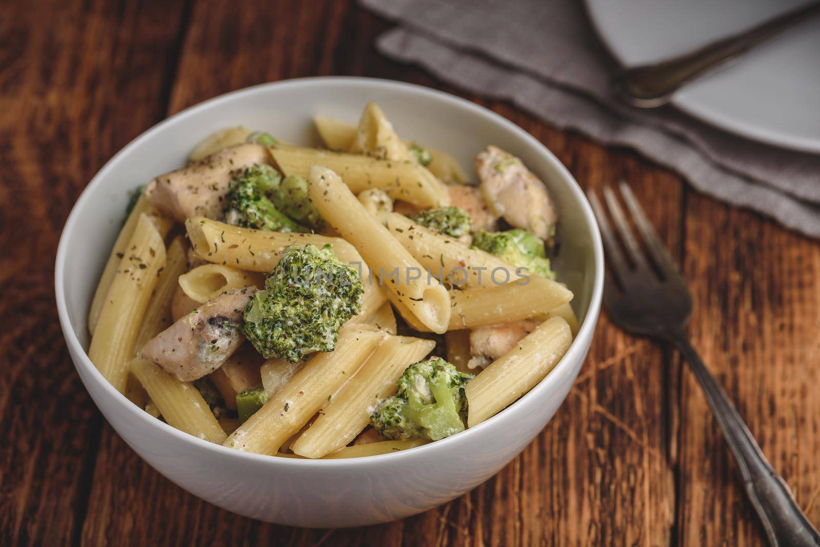 Pasta with chicken and broccoli by Seva_blsv