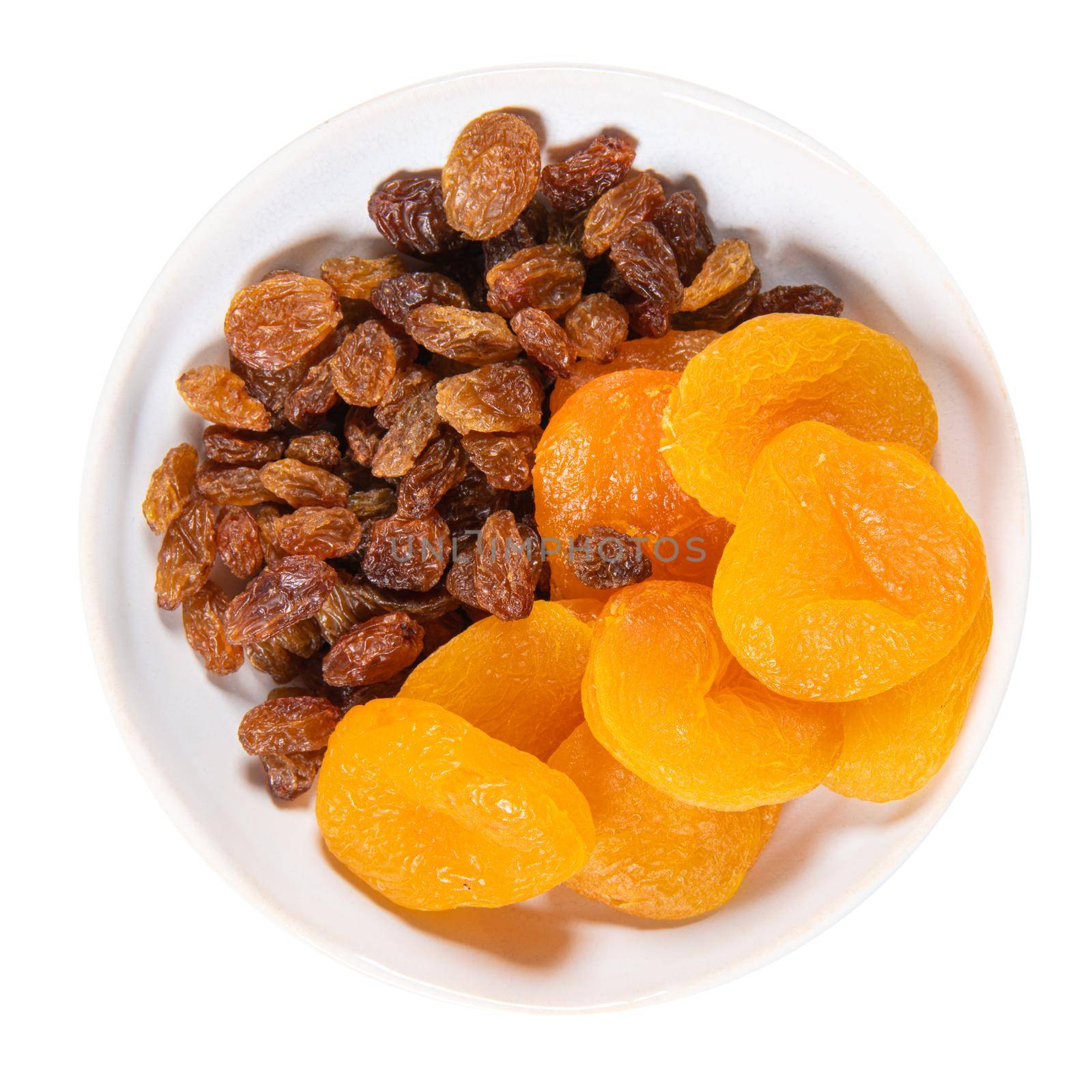 Golden raisins and dried damascos by homydesign