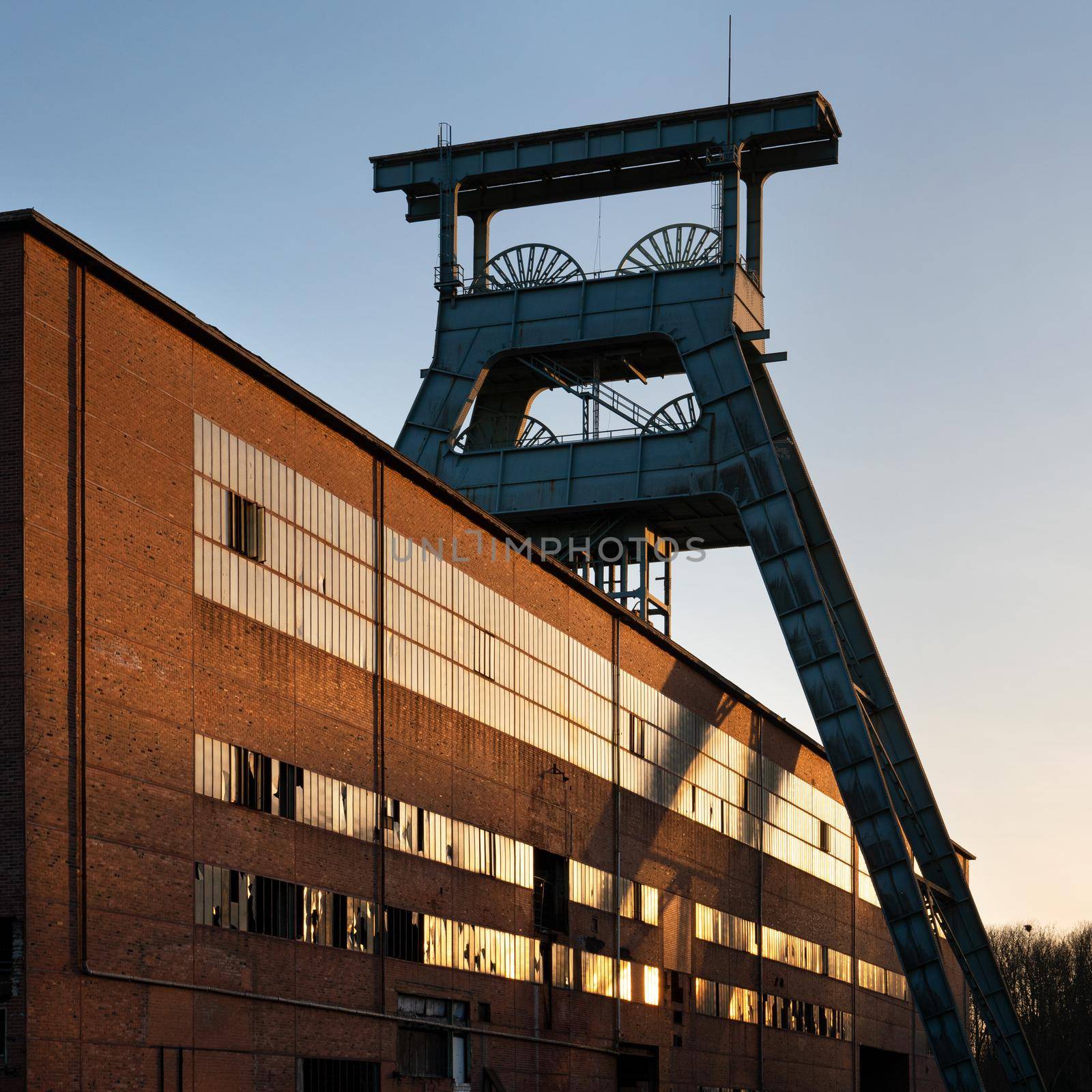Ewald Pit, industrial heritage of Ruhr metropolis in Herten, Germany