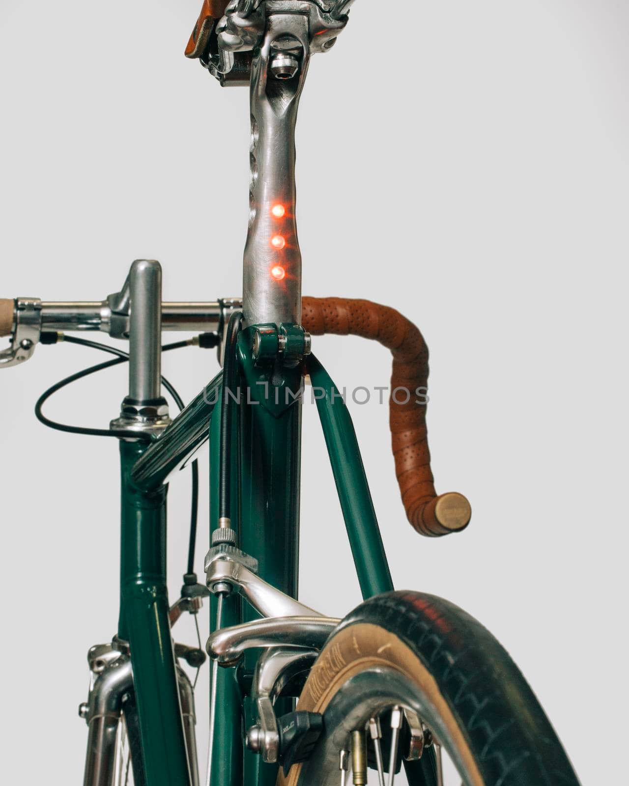Vintage classic bike, white background by Maurese