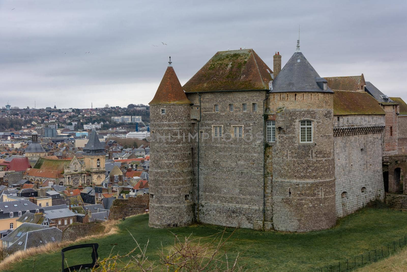 The castle - museum of Dieppe in Normandy, France