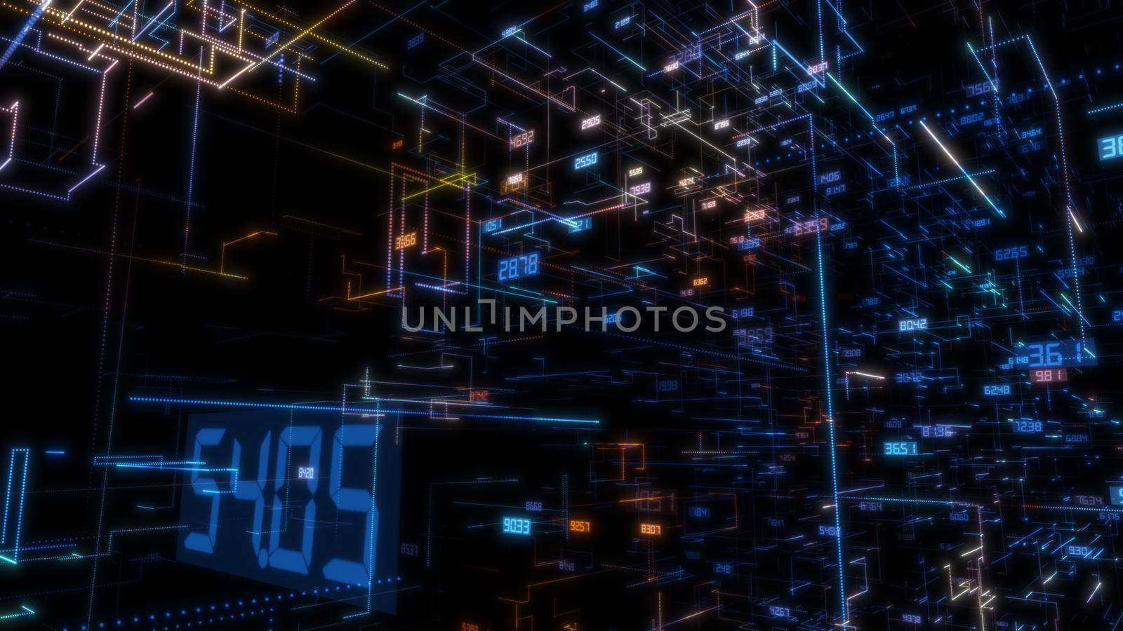 Luminous elements with numbers by cherezoff
