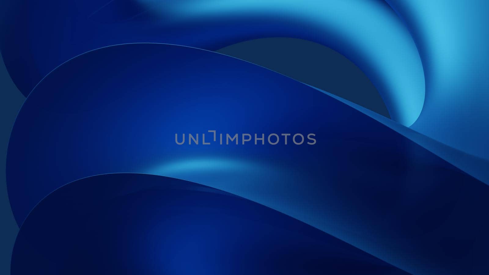 Abstract blue background with waving geometry. Digital illustration - 3d rendering