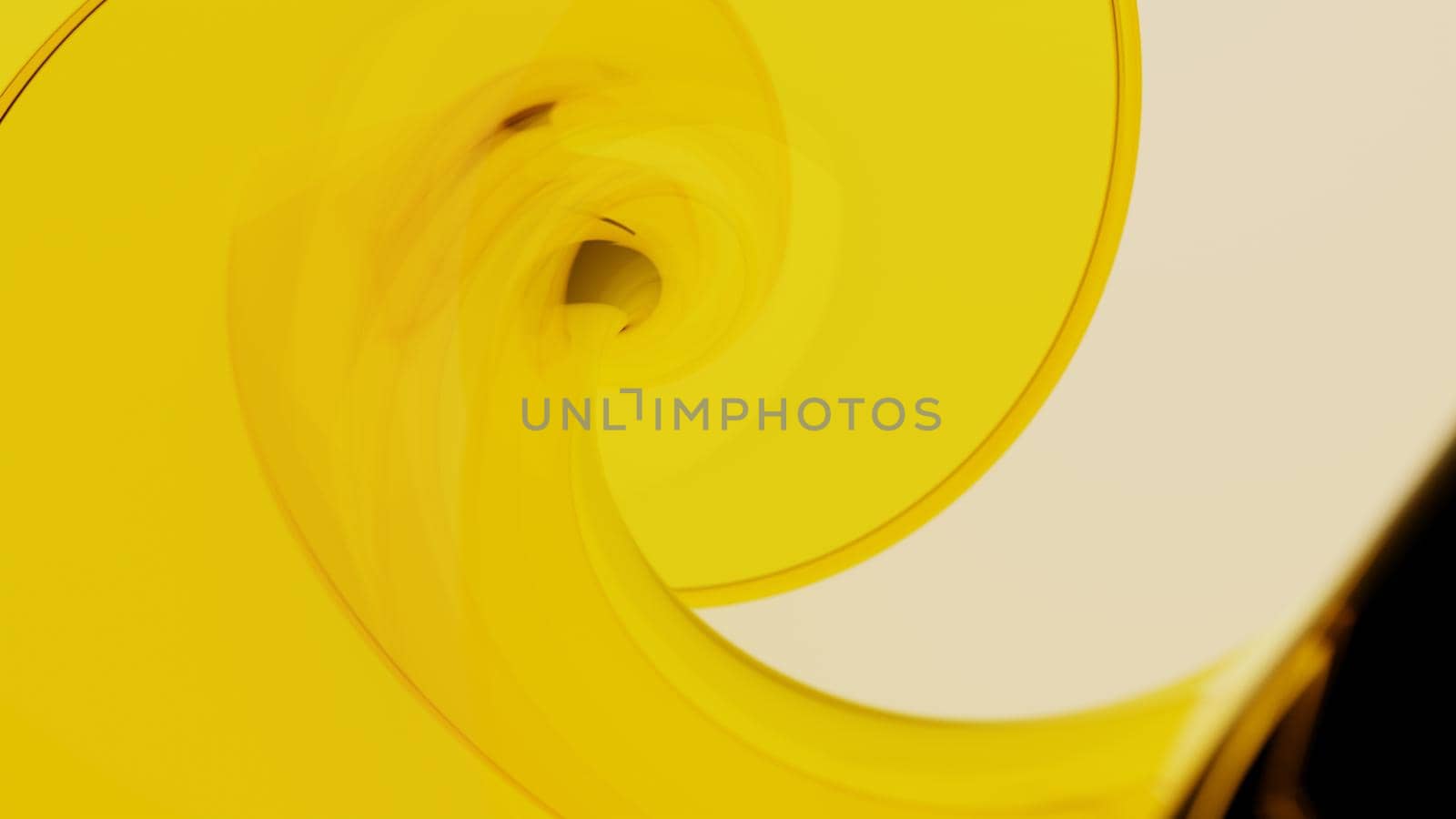 Abstract yellow background with waving geometry. Digital illustration - 3d rendering