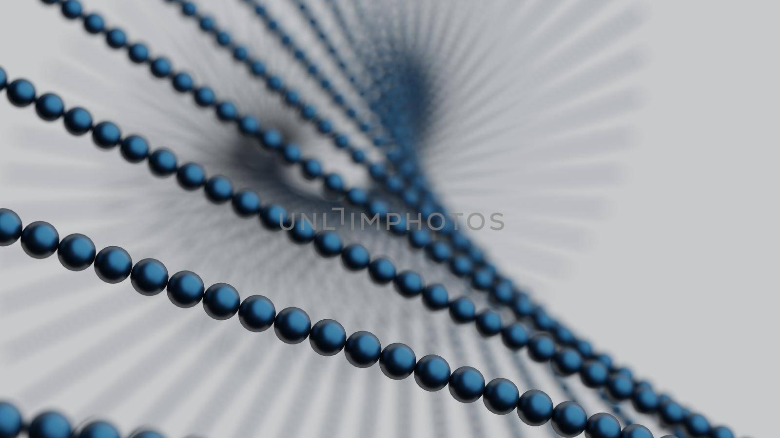 Abstract illustration of a waving and twisting geometric structure. 3D illustration by mihaizaharia