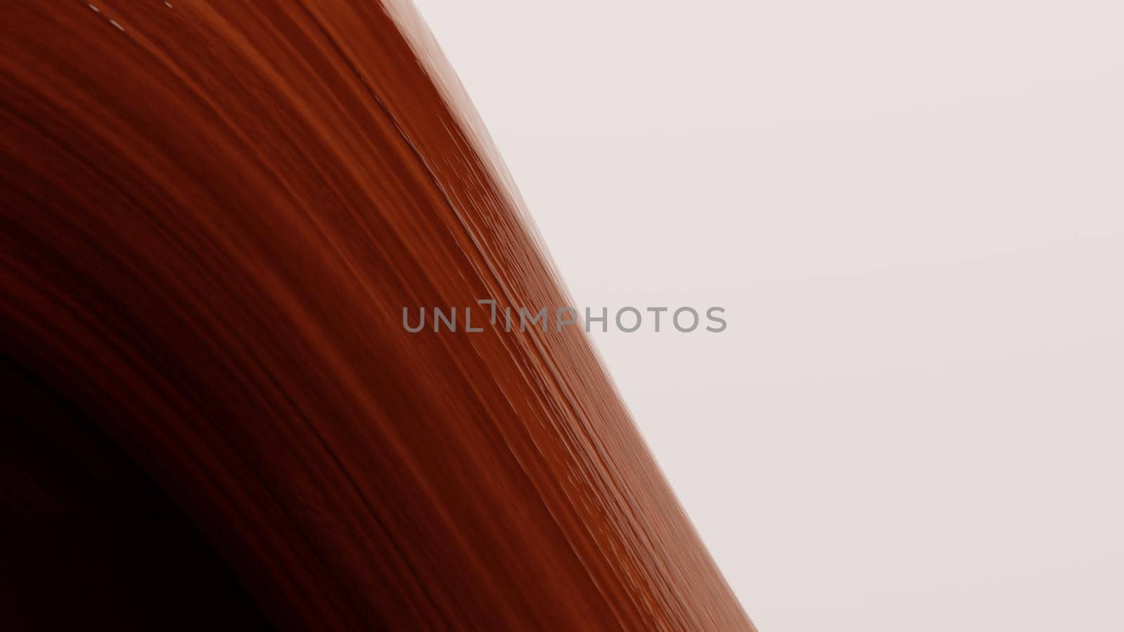 Abstract wooden curved object - 3d illustration (rendering), can be used as a background