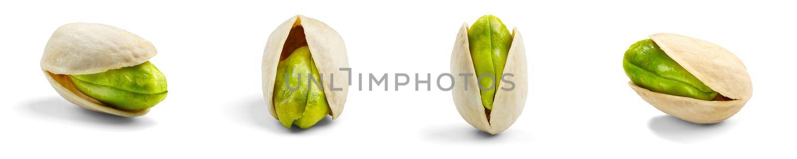 pistachio isolated on white background, clipping path by PhotoTime